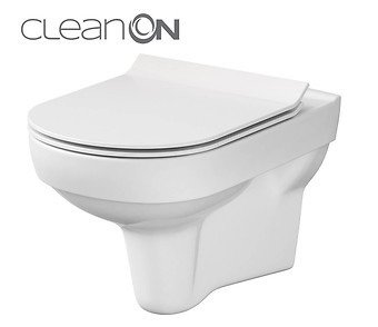 Set 794 zestaw WC miska zawieszana city new clean on z deską slim duroplastowa wolnoopadająca  K701-143 Cersanit